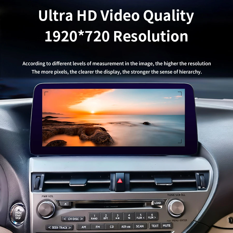 12,3-дюймовый Автомобильный радиоприемник GPS Навигация стерео Android 10 Экран для LEXUS RX270 RX300 RX350 2009-2014 Мультимедийный видеоплеер CarPlay