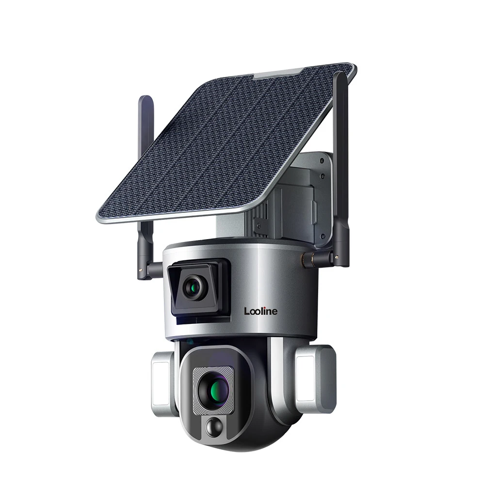 4K 8MP Солнечная 4G Камера Наружный WIFI Двойной Scrceen 10-Кратный Оптический Зум Двусторонний Аудио Цветной Ночного Видения CCTV IP-Камера Видеонаблюдения