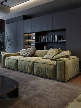 Тканевый диван для гостиной, небольшая квартира, светлый роскошный современный диван, комбинированный диван для трех человек, скандинавский минимализм, технология clot