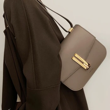 Кожаные сумки WomenUK London, винтажная однотонная женская сумка через плечо, Роскошные дизайнерские однотонные сумки-мессенджеры