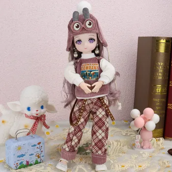 Кукольные игрушки для девочки, кукла аниме высотой 28 см, полный комплект с одеждой и аксессуарами, 1/6 Мультяшная кукла-игрушка Bjd