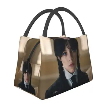 Готическая девушка Среда Аддамс, изолированные сумки для ланча для школы, офиса, Сверхъестественного телевизора, водонепроницаемый термохолодильник, коробка для Бенто для женщин
