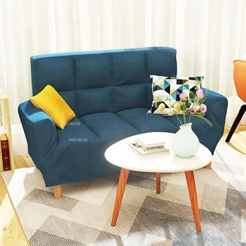 Диваны для гостиной из европейской ткани Квартира Ленивый диван-кровать Домашняя мебель для гостиной Раскладной диван для отдыха Ленивый односпальный диван GM