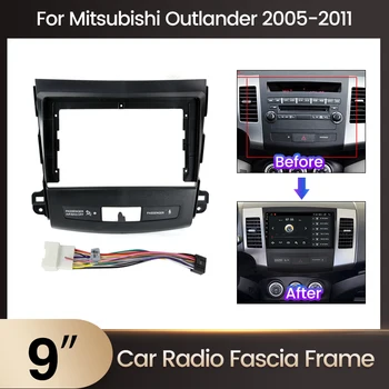 Крепление панели автомагнитолы на 2 DIN для Mitsubishi Outlander Xl 2 2005-2011 2004-2008 Установка Рамки радиоприемника