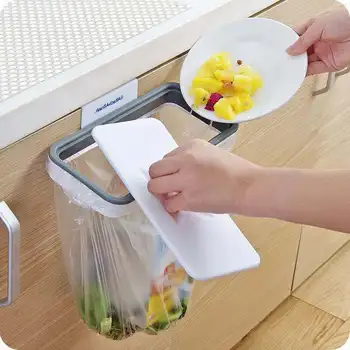 Переносной пластиковый мешок для мусора, кухонная вешалка для мусора, крючок для сумки, губка для чистки, держатель для сухой полки, органайзер для кухни
