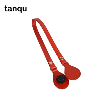 tanqu Одинарная Длинная красочная Плоская комбинация из полиуретанового ремня с откидным концом для шикарной сумки Obag Pocket Moon Swing