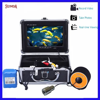 7-дюймовый эхолот IP68 HD 1000TVL Recording Edition с видеокамерой для подводной рыбалки с 12 шт белых/ИК-инфракрасных светодиодов