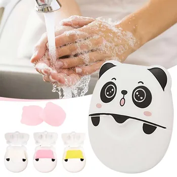 Портативное мыло Panda Travel Travel Soap 120шт Одноразовое мыло для кемпинга, Шар для сна, Милые Шарики для сушки белья Многоразового использования