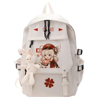 Genshin Impact Аниме Косплей Школьная сумка для студентов Рюкзак Klee Мультфильм Сумка для книг Ноутбук Дорожный рюкзак Для мальчиков и девочек Подарки на открытом воздухе