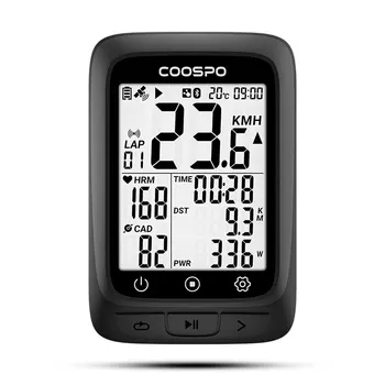 COOSPO BC107 Велосипедный Компьютер GPS Беспроводной Велосипедный Одометр Спидометр 2,4 дюймов Bluetooth5.0 ANT Водонепроницаемый GPS BDS