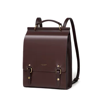 Роскошный Женский рюкзак в Английском стиле из натуральной кожи, Женские школьные сумки, Высококачественная Женская Кожаная сумка