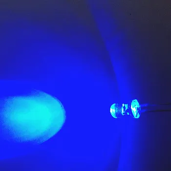 Бесплатная доставка 1000 шт. /лот Прозрачный круглый светодиод 5 мм синего цвета светодиодные лампы синий светодиод F5mm синий светодиод