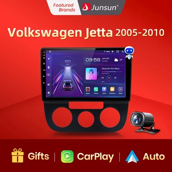 Junsun V1 AI Voice Wireless CarPlay Android Авторадио Для Volkswagen Jetta 5 2005-2010 4G Автомобильный Мультимедийный GPS 2din автомагнитола
