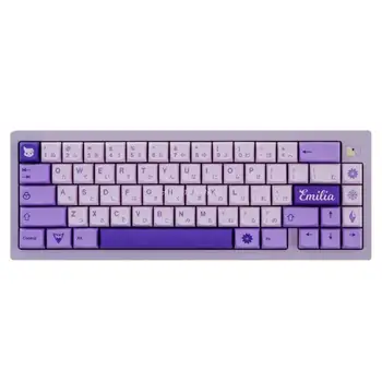 PBT XDA Профиль 134 шт. Колпачки для Ключей Фиолетового Цвета для Игровых Механических Клавиатур MX-Переключатели DYE SUB DIY Keycap Подарок Для девочек