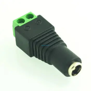 10шт Штекер питания постоянного тока 12 В 2,1 x 5,5 мм, разъем адаптера для одноцветной светодиодной подсветки CCTV
