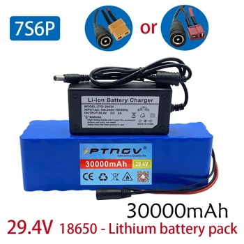 7S6P 24V (29.4V) 30000MAh Lithium Elektrische Fietsbatterij, Ingebouwde 33G, Geschikt Voor Batterijen Van Motoren Onder 1000W
