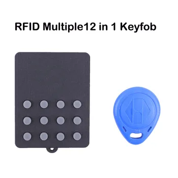 RFID-брелок Multiple12 in 1 125 кГц T5577 EM с возможностью записи IC 13,56 МГц M1k S50 UID сменная карта CUID Сложная кнопка Брелок-бирка