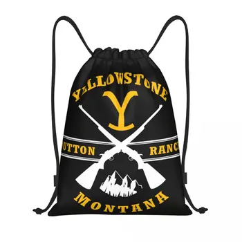 Изготовленные на заказ Сумки на шнурке Yellowstone Dutton Ranch Guns Для мужчин И Женщин, Легкий Спортивный Рюкзак для хранения в тренажерном зале