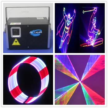 4,5 Вт RGB Полноцветная анимация Лазерный луч 2D/3D ILDA 45K сканер Автозвук DMX ILDA узоры лазерный проектор