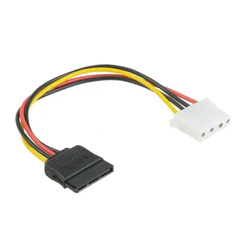 Кабель питания SATA Последовательный разъем SATA 15pin к Molex IDE, 4pin Разъем для кабеля питания жесткого диска