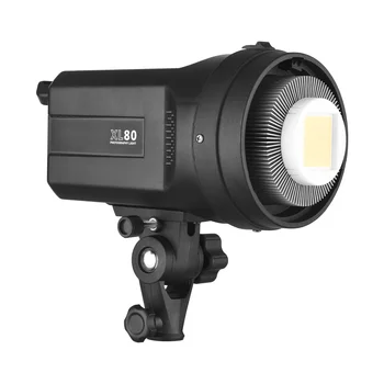 Компактная студийная светодиодная лампа непрерывного видеосъемки мощностью 80 Вт с регулируемой яркостью 5600 К, крепление Bowens для портретной съемки в прямом эфире