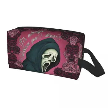 Косметичка Halloween Ghost Face Scream для женщин, Косметический органайзер для путешествий, Милые сумки для хранения туалетных принадлежностей из фильмов ужасов