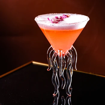 Креативный аквариумный 3D бокал для молекулярного коктейля с медузой для бара, вечеринки в ночном клубе, Скалеф, Осьминог, Альвьеро, Бокалы для Мартини, чашка