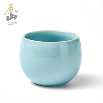 Yuanshan Non-Heritage Ru-Фарфоровая Посуда Ru Tea Cup Master Cup Single Cup Чайный Сервиз Кунг-фу Высококачественная Керамическая Подарочная Коробка Langyue Cup A