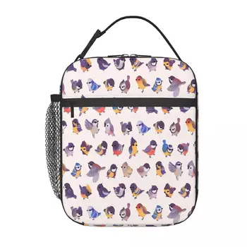 Little Bird Paridae Термоизолированная сумка для ланча Женская Сменный контейнер для ланча Коробка для хранения еды Школьная