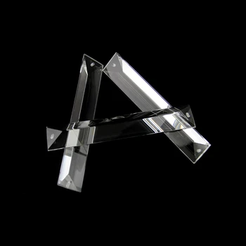 Обрезной треугольник, кристально чистая призма с 1 отверстием/2 отверстия, стеклянные люстры, подвески, стеклянные подвесные светильники