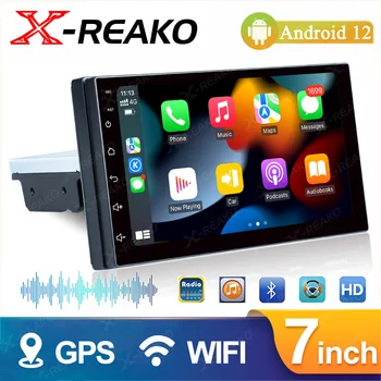 X-REAKO 2G + 32G 7-Дюймовый Авторадио 1 Din Android Автомобильный Радиоприемник GPS для Универсального Стерео Мультимедийного Плеера Навигационное Головное Устройство WiFi