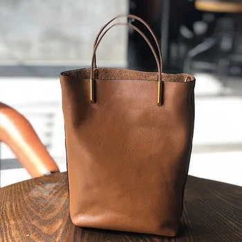 Простая женская сумка из натуральной кожи, новая сумка из натуральной коровьей кожи в стиле ретро, Универсальные дизайнерские сумки, высококачественные сумки через плечо