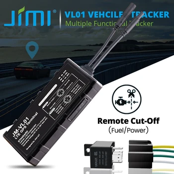 Jimi VL01 4G GPS Трекер С Wi-Fi Отслеживанием В режиме реального времени Удаленный Мониторинг Через веб-приложение Множественные Оповещения Автомобильные Трекеры Для транспортных средств