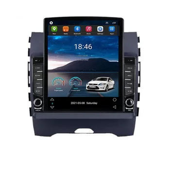5G LTE 5G + WIFI Ford Edge 2015-2018 Android Автомагнитола в стиле Tesla Вертикальный Мультимедийный Видео DVD-плеер 2din Carply