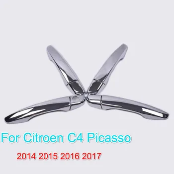FUNDUOO Для Citroen C4 Picasso Grand C4 Picasso 2014-2019 Новая Хромированная Дверная Ручка Автомобиля, Накладка, Наклейка, Бесплатная Доставка