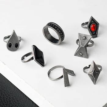 Игровое кольцо Genshin Impact Hu Tao для косплея, аксессуары, кольца, набор реквизита, персонажи проекта, Металлическое кольцо из аниме, подарок для унисекс