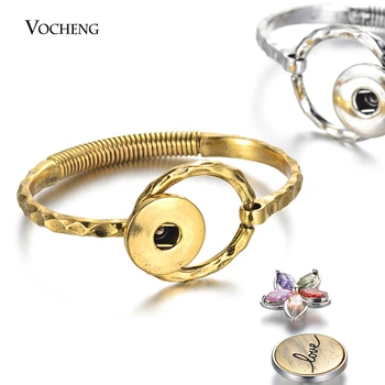 Винтажные ювелирные изделия Gingersnaps, открытые браслеты, круглое кольцо, звено с пружинящими подвесками 18 мм, подарок на День матери NN-724