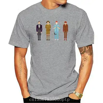 Kaus Wes Anderson Baru Kaus Koleksi Wes Anderson Kaus Katun Pria Kaus Pantai Lucu Grafis Besar Lengan Pendek