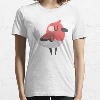 Футболка Happy Little Red Bird, футболки для женщин, обтягивающие рубашки для женщин, футболка с коротким рукавом, весенняя одежда для женщин 2023