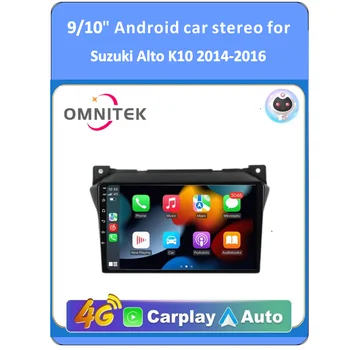 Omnitek 2DIN 4G + WIFI Для Suzuki Alto 2009 2010-2016 Авто Android Автомобильный Радио Мультимедийный Плеер Carplay GPS Навигация DSP RDS