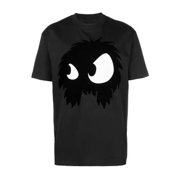 Летняя мужская футболка Little Monster с дизайнерским принтом, хлопковые футболки люксового бренда с короткими рукавами, женская футболка Бесплатная доставка