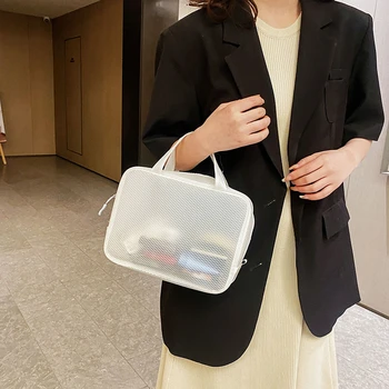 Косметичка из ПВХ, большая вместительная сумка для хранения, прозрачная водонепроницаемая женская косметичка, легкая переносная косметичка для путешествий