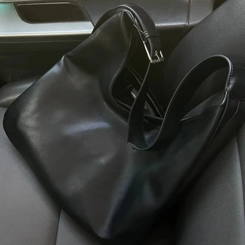 Сумка из супермаркета, маленькая сумка для подмышек, женская сумка-тоут большой емкости, Ленивый Ветер, портативная сумка для поездок на работу, холщовая сумка-тоут