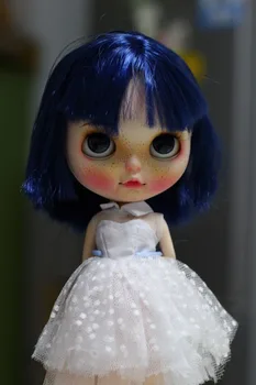 кукла на заказ DIY Change blyth doll For Girls 20171014 милая кукла с голубыми волосами