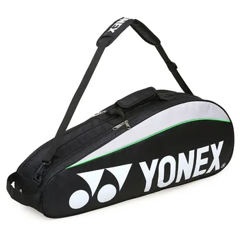 Оригинальная сумка для бадминтона YONEX Максимум на 3 ракетки С отделением для обуви Спортивная сумка для мужчин или женщин с воланами