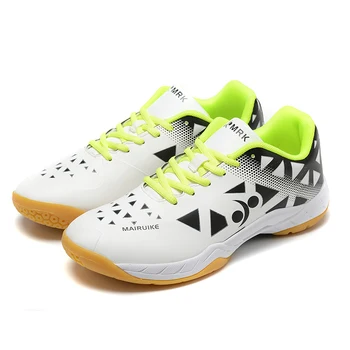 Амортизирующая, дышащая и износостойкая обувь для тренировок, молодежная обувь для настольного тенниса на белой коровьей подошве 39-45