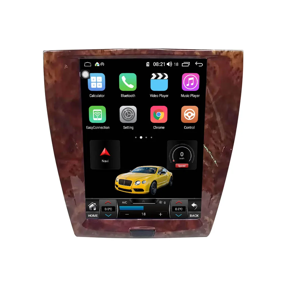 Вертикальный экран Tesla Android 12 Интеллектуальная система для Jaguar XK XKR-S 2006-2013 Автомобильный радиоприемник Мультимедийный плеер GPS Навигация Carplay