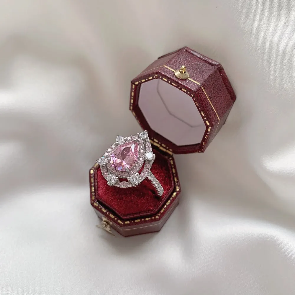 Модное Ювелирное кольцо-шарм из стерлингового Серебра 925 пробы для женщин, Обручение, Свадьба, Подарок на День Рождения Оптом