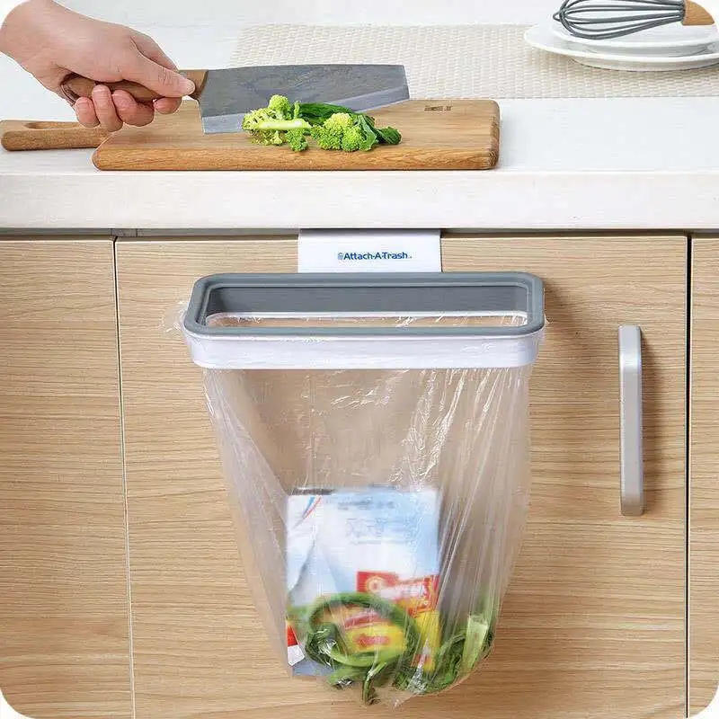 Переносной пластиковый мешок для мусора, кухонная вешалка для мусора, крючок для сумки, губка для чистки, держатель для сухой полки, органайзер для кухни