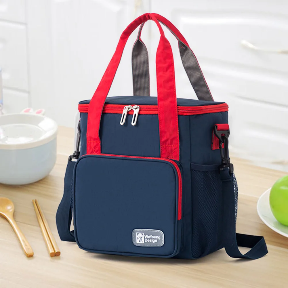 Портативные сумки-ланч-боксы большой емкости для женщин и мужчин, термосумка-холодильник, сумка для Бенто, изолированная сумка для путешествий, работы, сумки для еды
